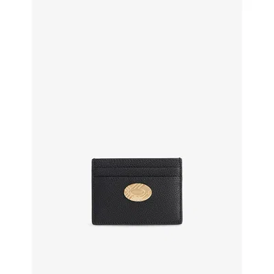 Burberry Womens Black Cotswolds Leather Card Holder