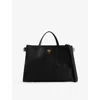 Burberry Womens Black Cotswolds Medium Leather Tote Bag