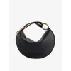Burberry Knight Arc Mini Leather Shoulder Bag In Black