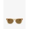 Burberry Womens Brown Be4426 Square-frame Acetate Sunglasses In Brown