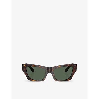 Burberry Womens  Be4441u Tortoise Cat-eye Acetate Sunglasses In Brown