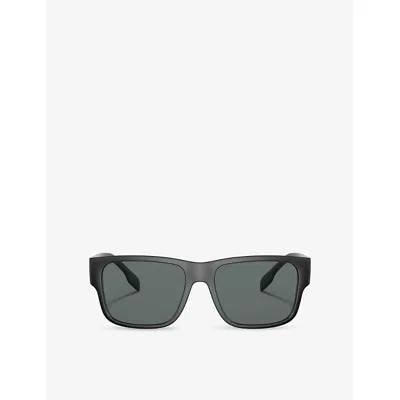 Burberry Womens Black Be4358 Knight Acetate Sunglasses