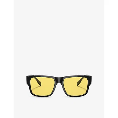 Burberry Womens Black Be4358 Knight Acetate Sunglasses