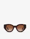 Burberry Briar 47mm Gradient Small Phantos Sunglasses In Brown