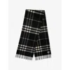 Burberry Check Cashmere Scarf In Black/calico Ip Chk