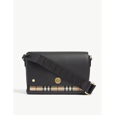 BURBERRY WOMENS BLACK HACKBERRY LEATHER CROSS-BODY BAG,28178281