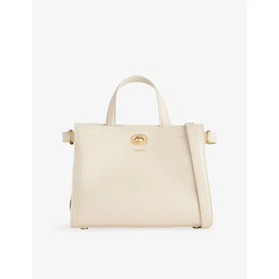 Burberry Womens Cotswolds Mini Leather Tote Bag Soap