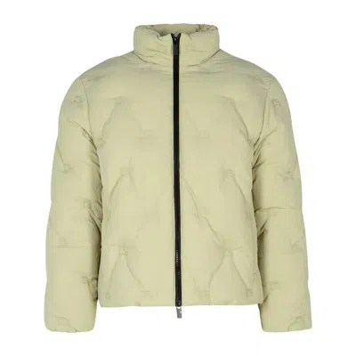 Burberry Womens Ekd Nylon Puffer Jacket In Green