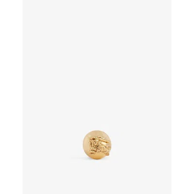 Burberry Womens Ekd Sphere Yellow Gold-plated Brass Stud Earrings