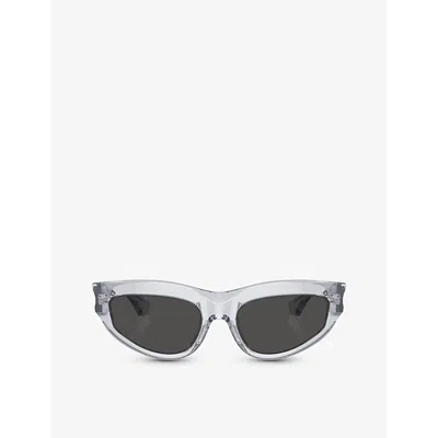 Burberry Womens Grey Be4425u Cat-eye Acetate Sunglasses