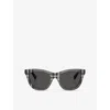 Burberry Be4435 Cat Eye Sunglasses In Grey