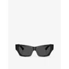 Burberry Womens Grey Be4441u Cat-eye Acetate Sunglasses In Grey