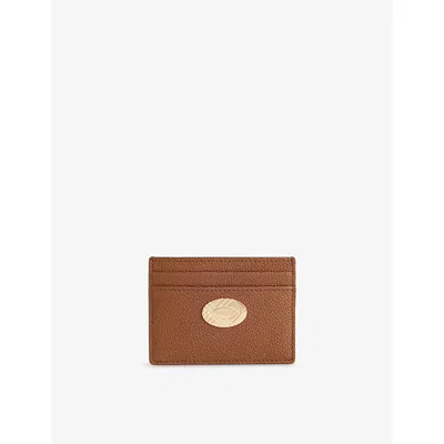 Burberry Womens Cotswolds Leather Card Holder Hazel