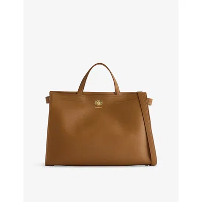BURBERRY WOMENS HAZEL COTSWOLDS MEDIUM LEATHER TOTE BAG
