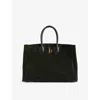 Burberry Womens Loch Rocking Horse Suede Tote Bag In Loch