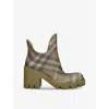 Burberry 65mm Marsh Boots In Beige Comb