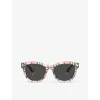 Burberry Acetate Be4432u Sunglasses In Multi-coloured