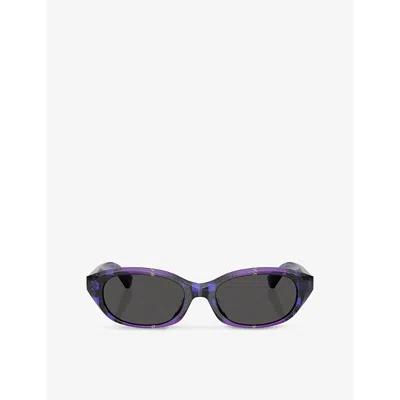 Burberry Women's Sunglasses Be4447d In Check Violet