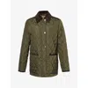Burberry Womens Shale Brush Ip Check Quilted Corduroy-trims Woven Jacket Xl