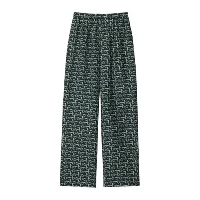 Burberry B Silk Trousers In Green
