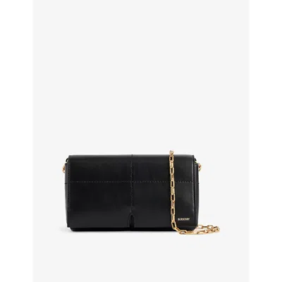 Burberry Womens Snip Small Leather Cross-body Bag Black