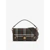 Burberry Womens Note Small Coated-canvas Cross-body Bag Snug Ip Check In Snug Ip Check
