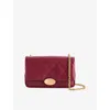 Burberry Womens Punnet Strand Mini Leather Cross Body Bag In Red