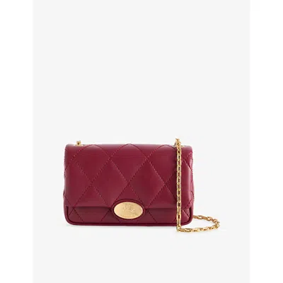 Burberry Womens Punnet Strand Mini Leather Cross Body Bag In Red