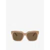 Burberry 54mm Square Sunglasses In Tan