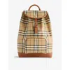 Burberry Womens  Vintage Check Medium Coated-canvas Backpack