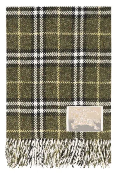 Burberry Wool And Cashemre Scarf In Green