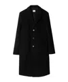 Burberry Wool And Cashmere Blended Coat In Black