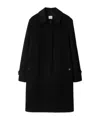 Burberry Wool And Cashmere Blended Coat In Black