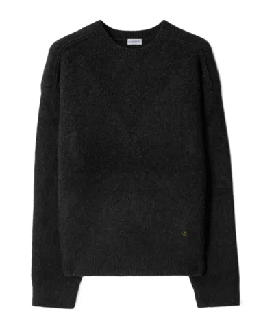 Burberry Wool And Cashmere Blended Sweater In Black