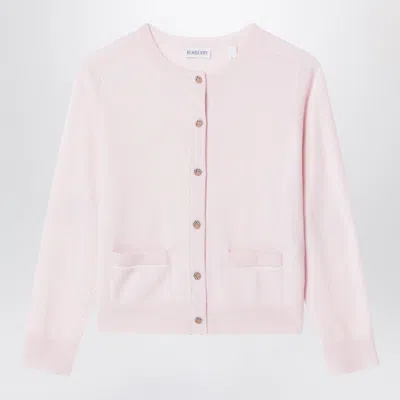 Burberry Wool & Cashmere Cardigan In Pink