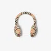 Burberry Wool And Cashmere Earcuff Check In Neutral