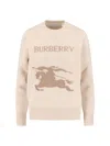 Burberry Wool And Cashmere Sweater In Neutral