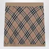 Burberry Check Mini Skirt With Wool And Mohair Blend In Brown