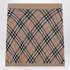 Burberry Check Mini Skirt With Wool And Mohair Blend In Brown