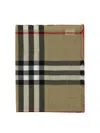 BURBERRY BURBERRY WOOL AND SILK CHECK SCARF