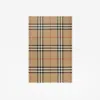 Burberry Wool And Silk Scarf With Check Motif In Brown