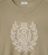 Burberry Wool B Crest Sweater In Brown