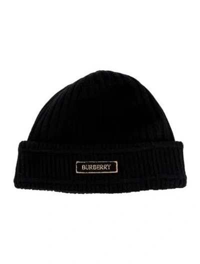 Pre-owned Burberry Wool Beanie In Black