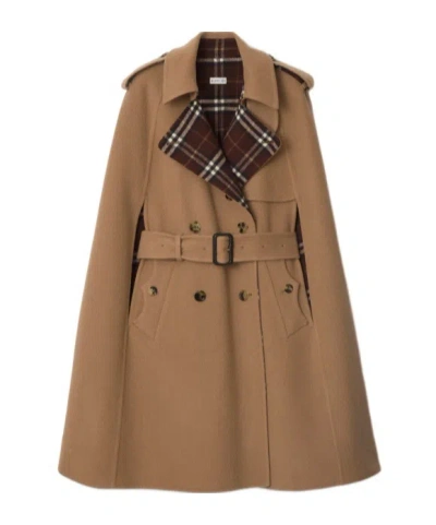 BURBERRY WOOL BELMONT TRENCH CAPE