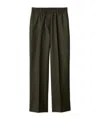 Burberry Wool Belt-loop Casual Pants In Ravine Color