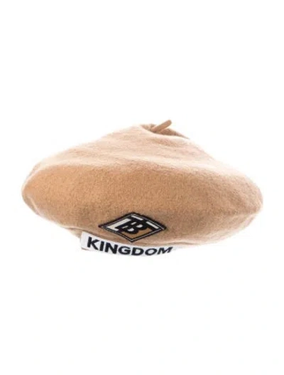 Pre-owned Burberry Wool Beret In Neutrals