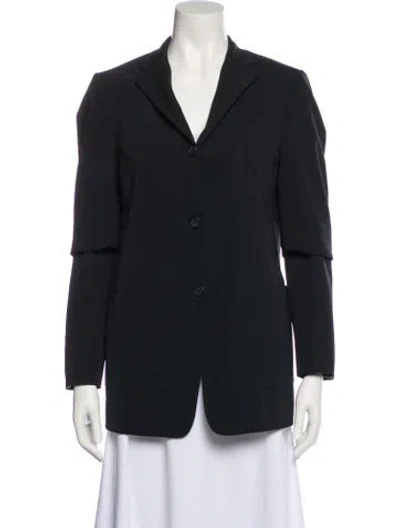Pre-owned Burberry Wool Blazer In Black
