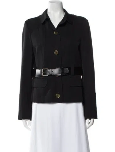 Pre-owned Burberry Wool Blazer In Black