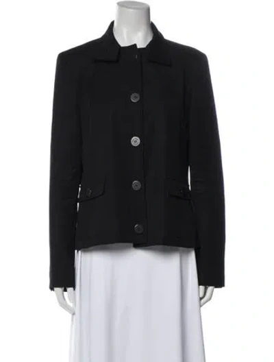 Pre-owned Burberry Wool Blazer In Black