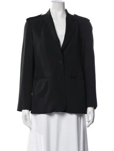 Pre-owned Burberry Wool Blazer In Black